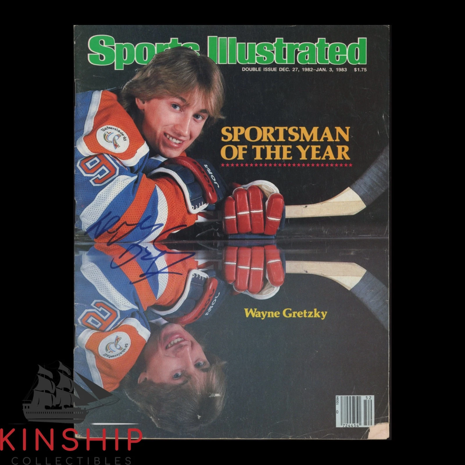 Wayne Gretzky signed 1982 Sports Illustrated Magazine JSA LOA Hockey Auto E391