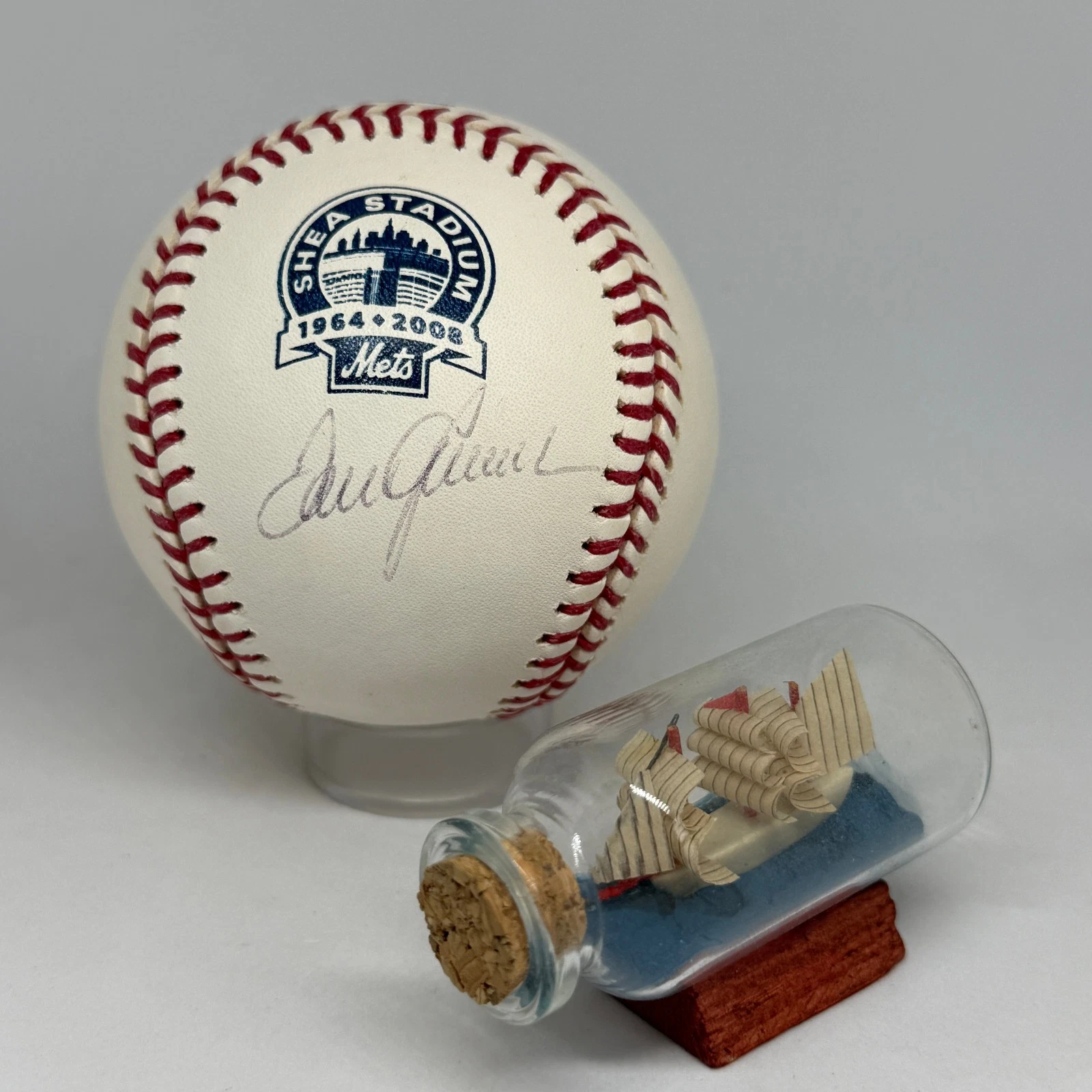 Tom Seaver signed Rawlings Shea Stadium Logo Baseball PSA DNA Mets HOF A4353