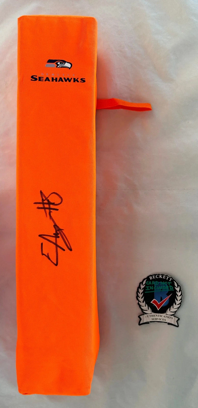 Elijah Arroyo Signed Pylon Seattle Seahawks Beckett BAS COA