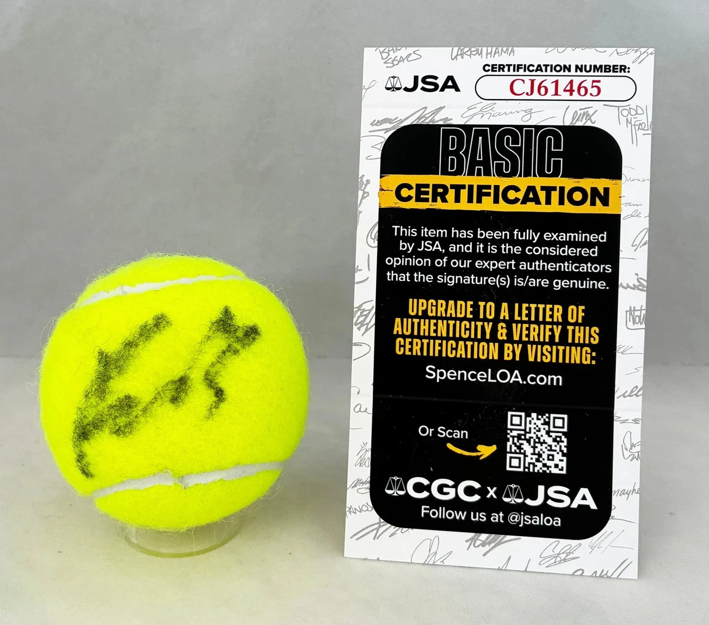 Katie Boulter Signed Tennis Ball JSA COA