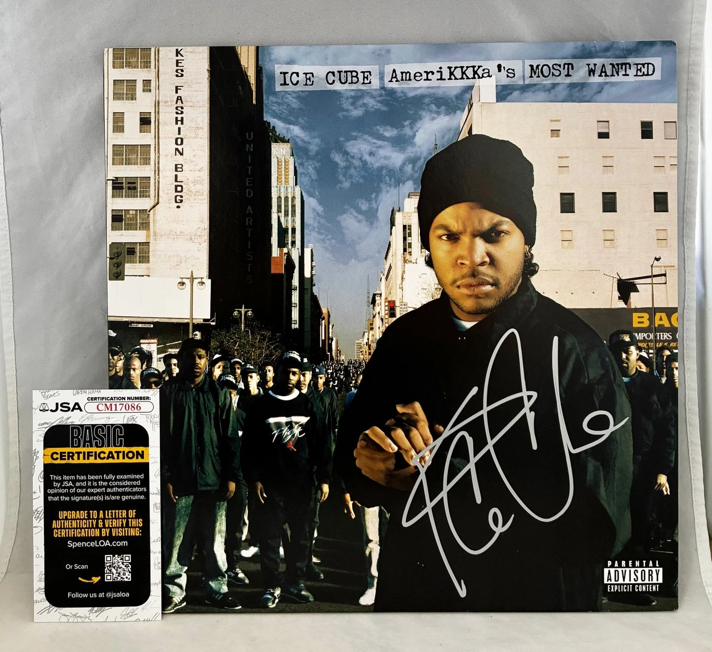 Ice Cube Signed Vinyl LP Album Amerikkka's Most Wanted JSA COA