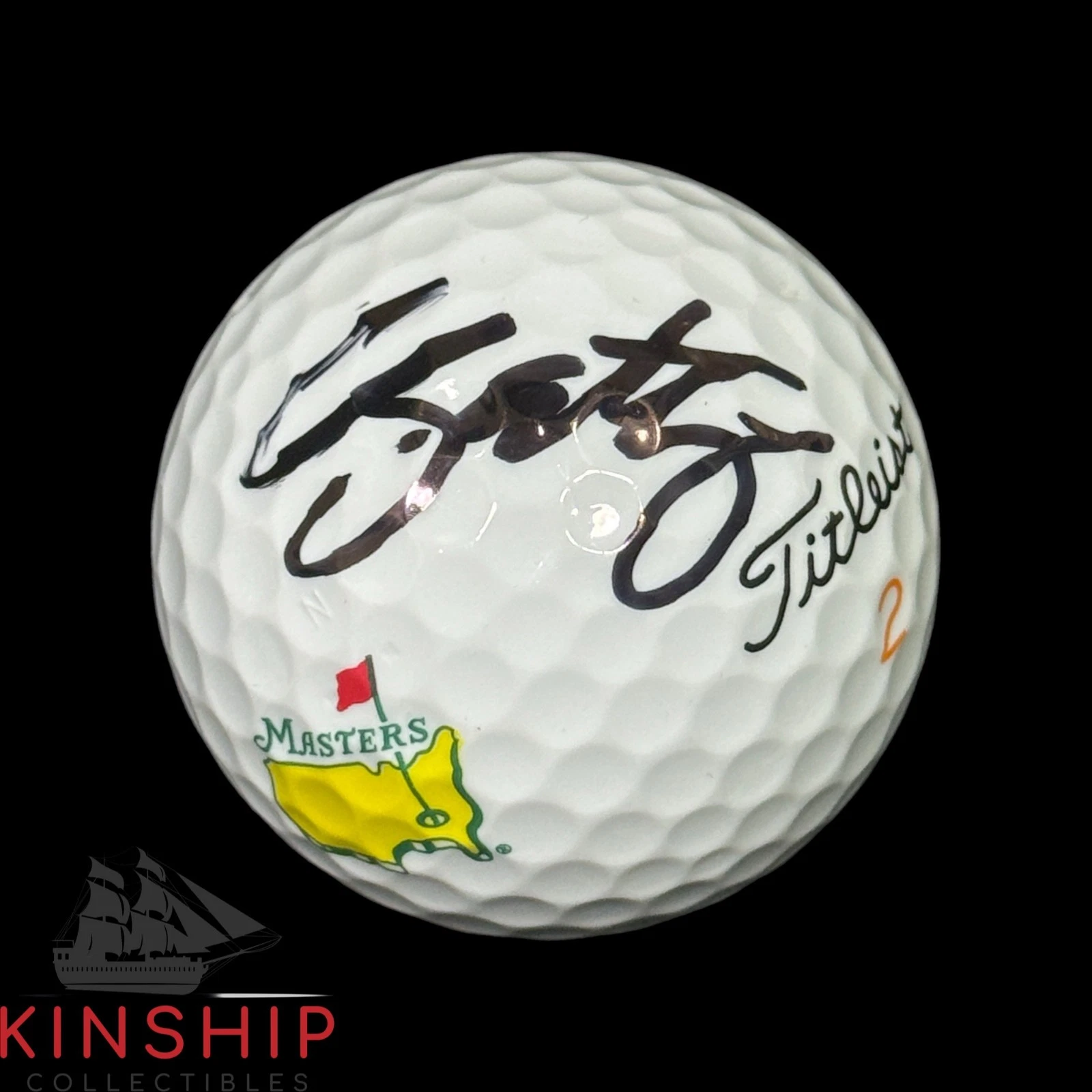 Chris Gotterup signed Masters Logo Golf Ball JSA COA Rare PGA Auto A4375