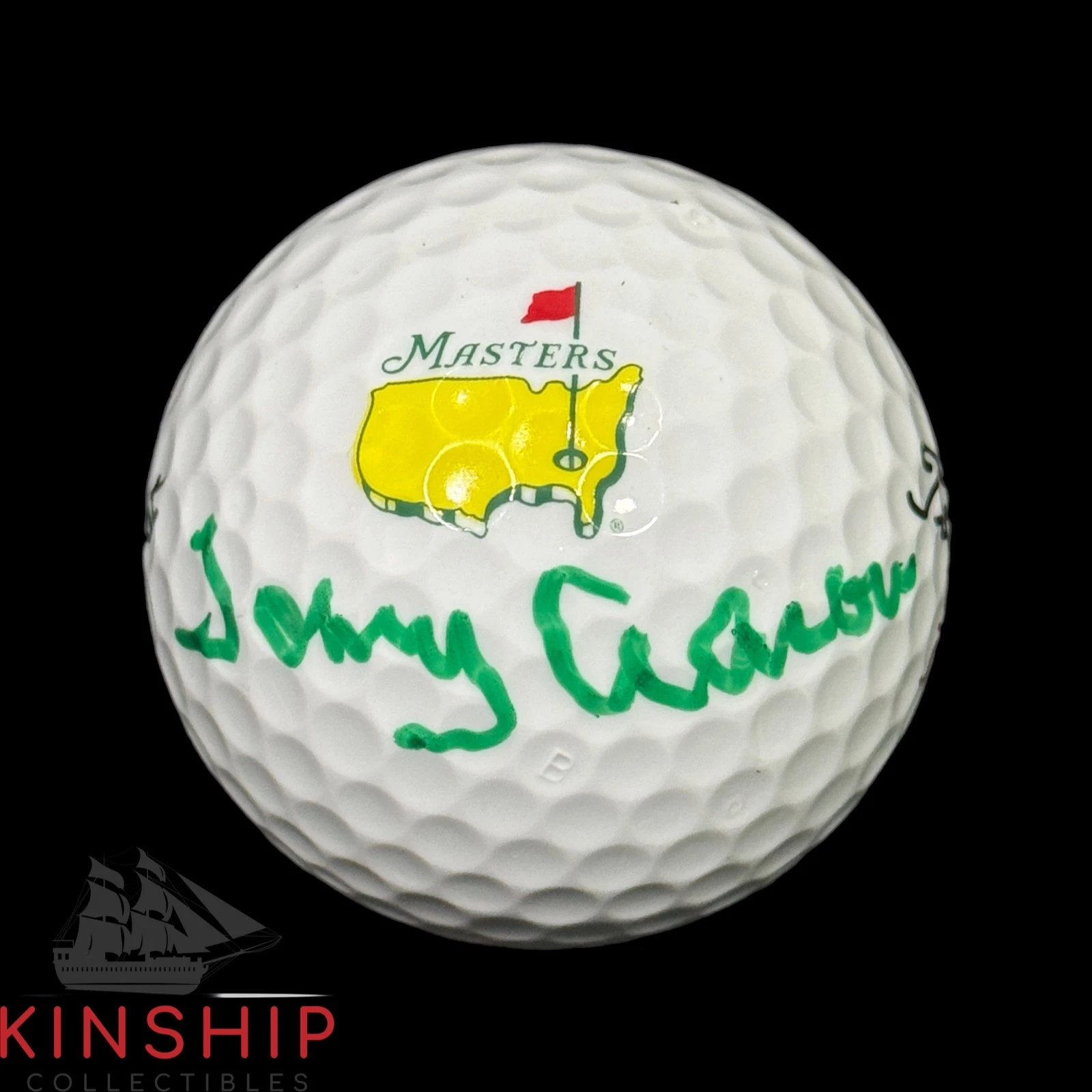 Tommy Aaron signed Masters Logo Golf Ball JSA COA Rare Winner Auto A4383