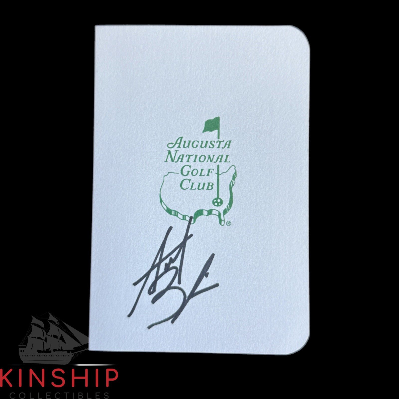 Akshay Bhatia signed Masters Scorecard JSA COA Augusta PGA Golf Auto Z2586
