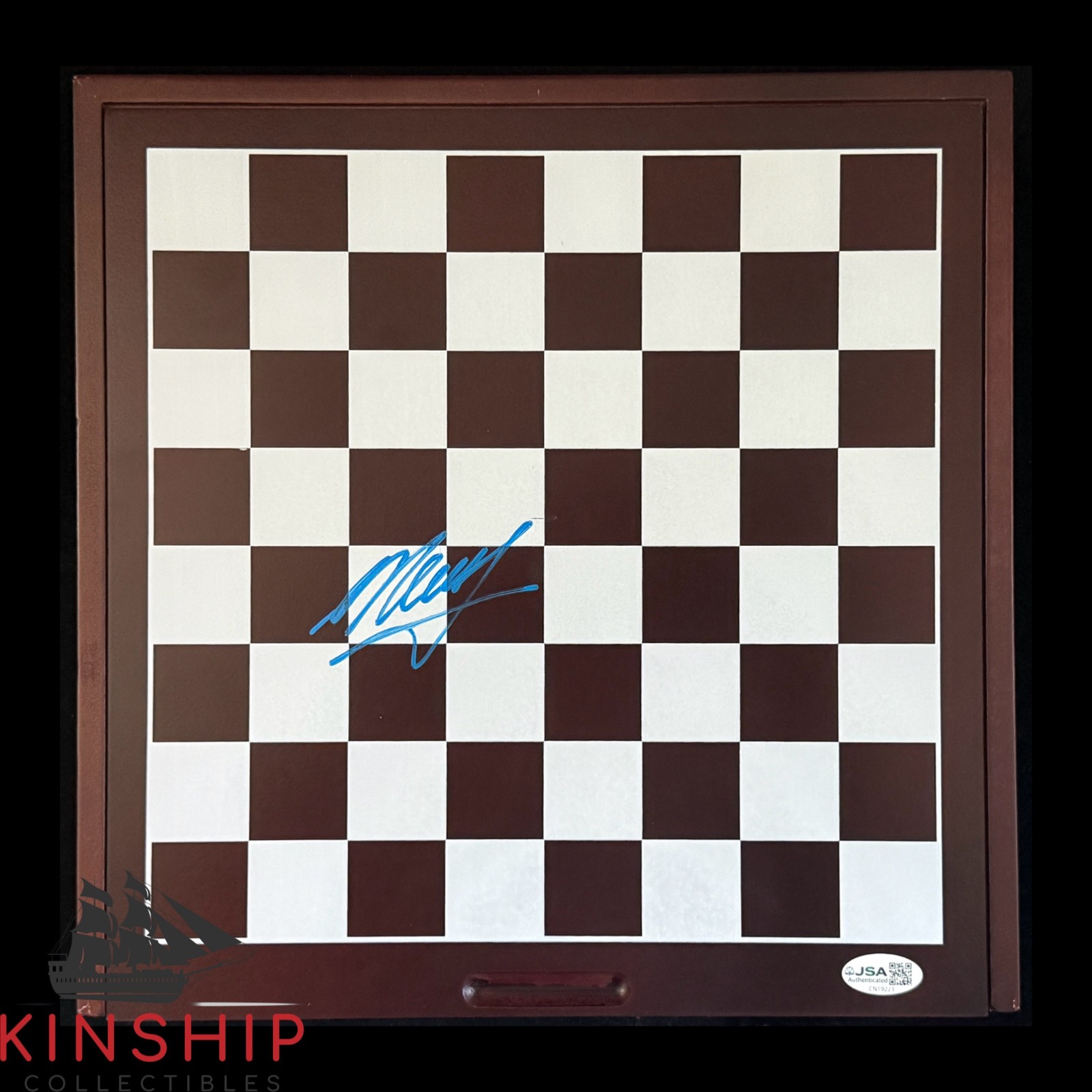 Garry Kasparov signed Chess Board JSA COA Rare Grandmaster Champion Auto Z2607