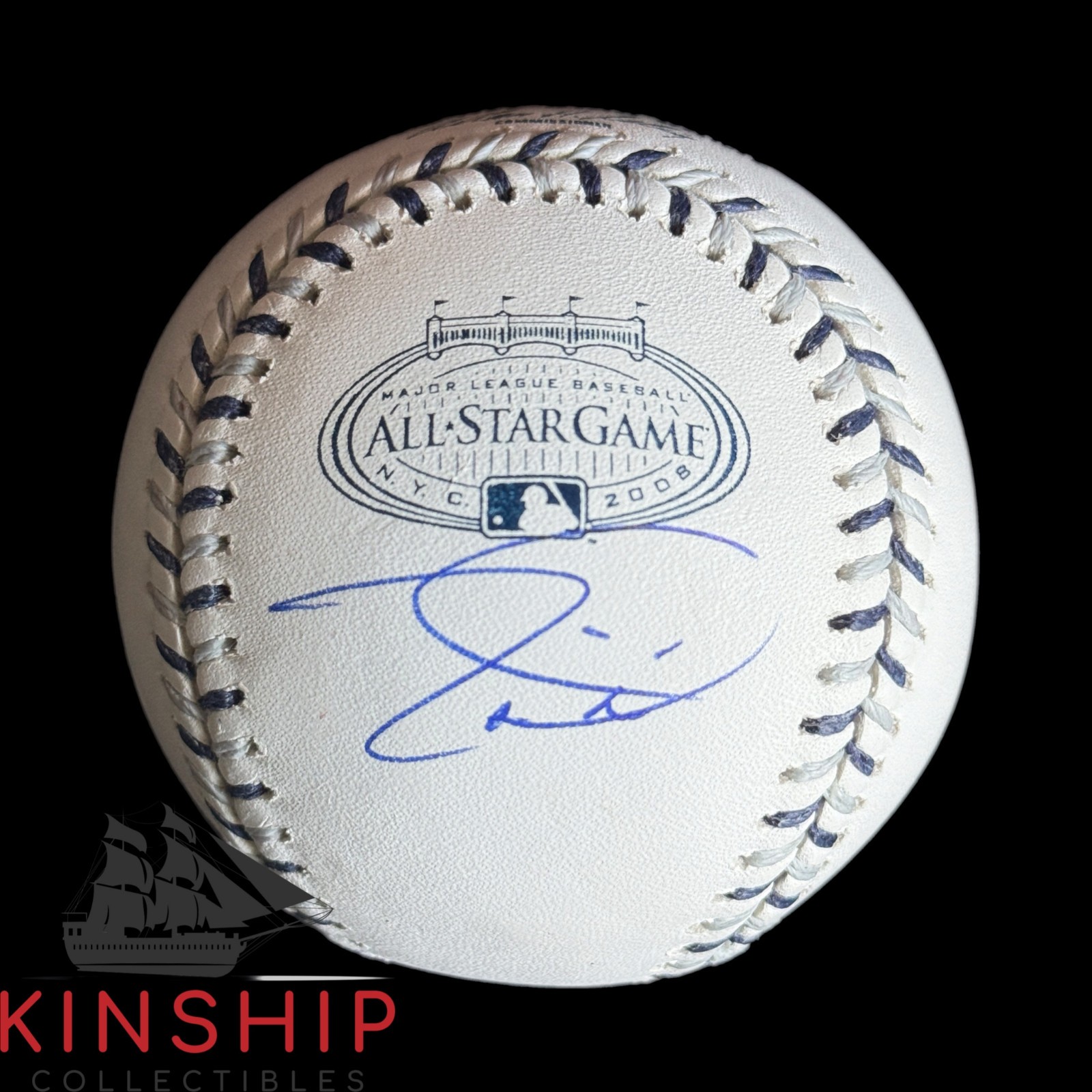 Tim Lincecum signed Rawlings 2008 All Star Game Logo Baseball JSA Giants Auto