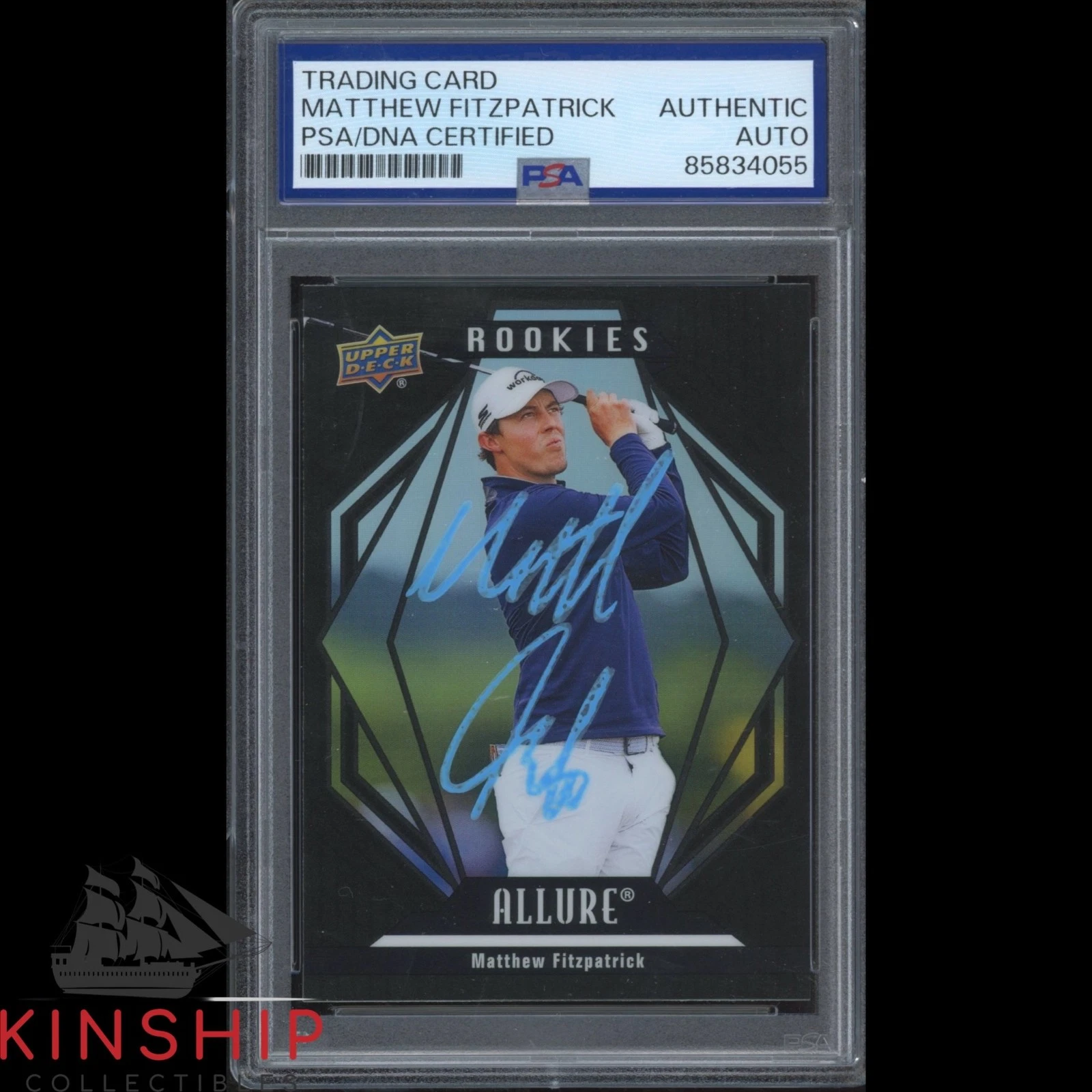 Matt Fitzpatrick signed 2024 Upper Deck Allure Card PSA DNA Golf Auto C6108