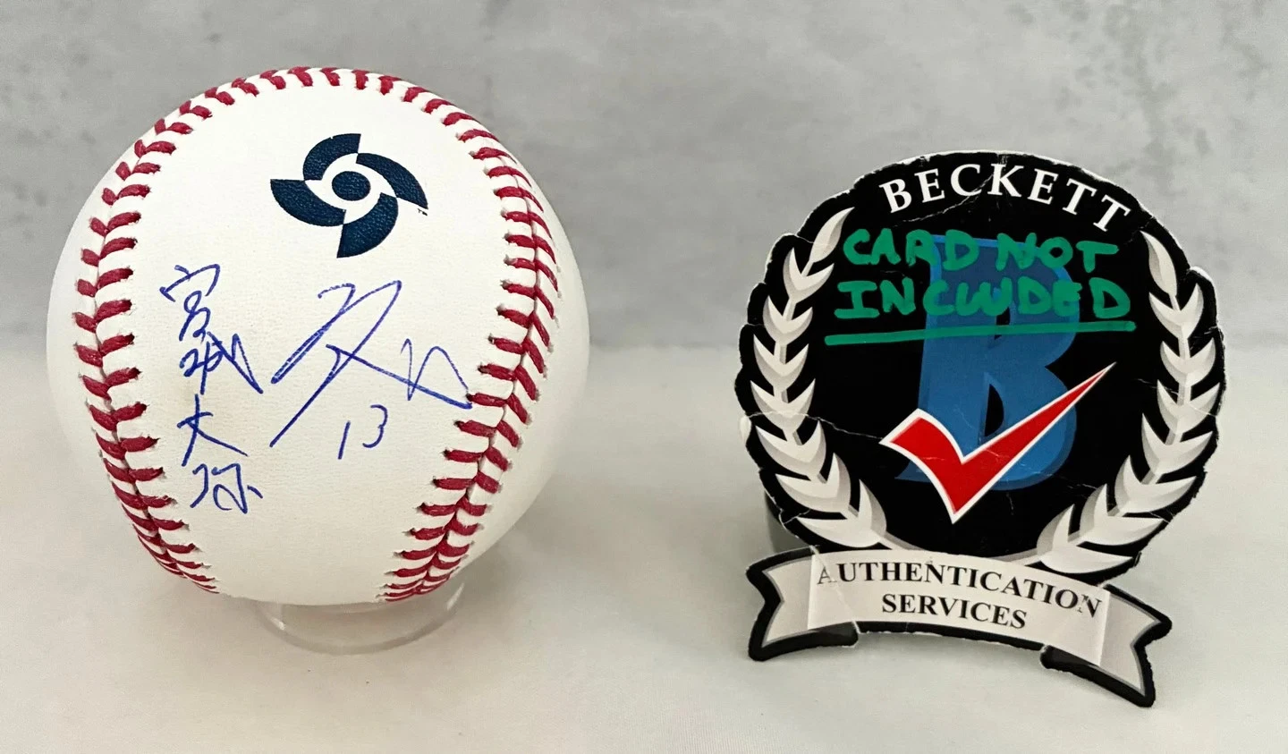 Hiroya Miyagi Signed WBC Baseball 2026 WBC Team Japan Beckett BAS COA