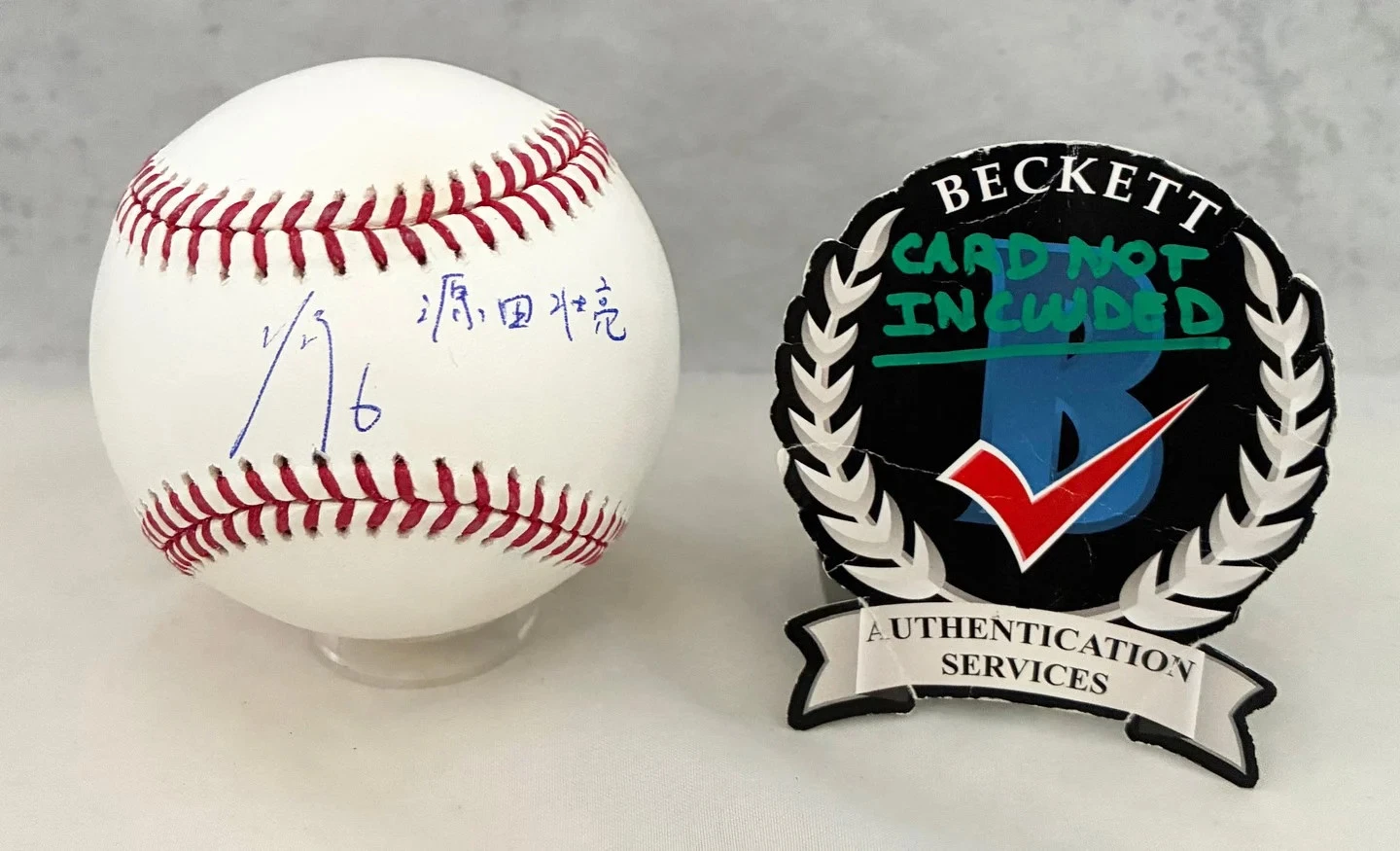 Sosuke Genda Signed Authentic MLB Baseball 2026 WBC Team Japan Beckett BAS COA