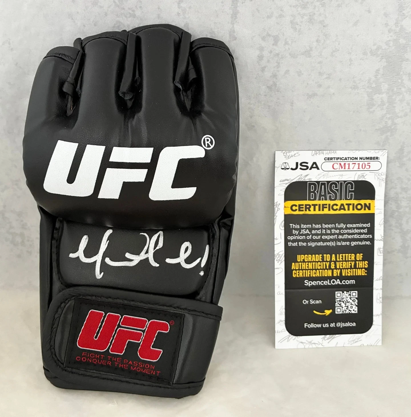 Marquel Mederos Signed UFC Glove JSA 3 COA