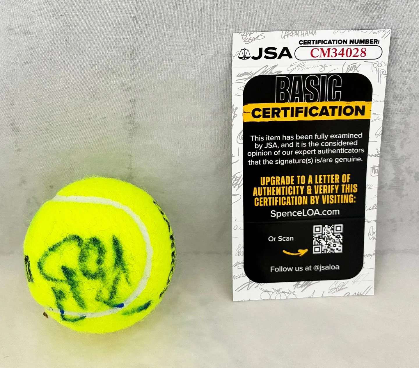 Steffi Graf Signed Tennis Ball Roland Garros JSA COA