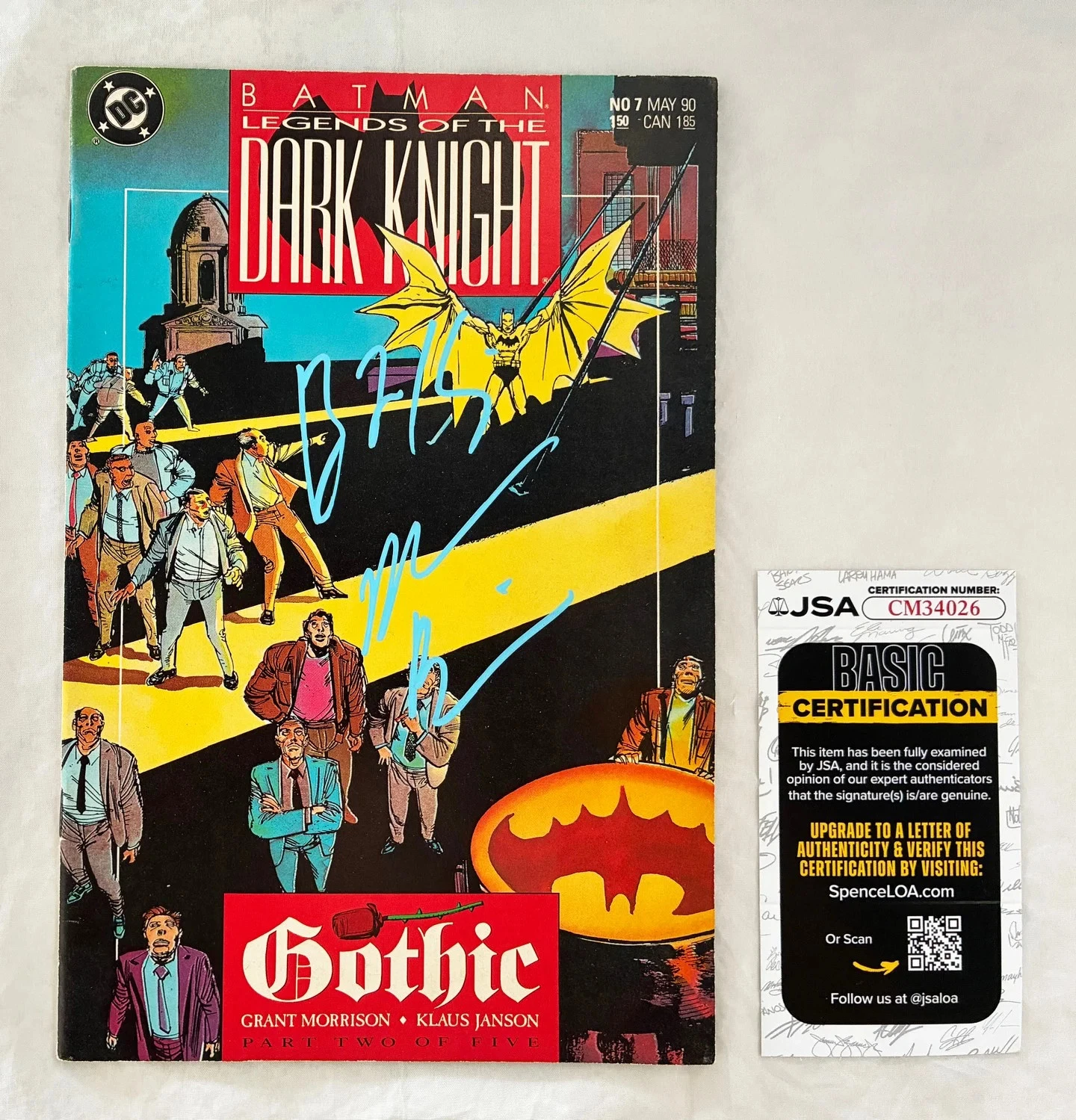 Morena Baccarin and Ben McKenzie Signed Comic Book Gotham Batman JSA COA