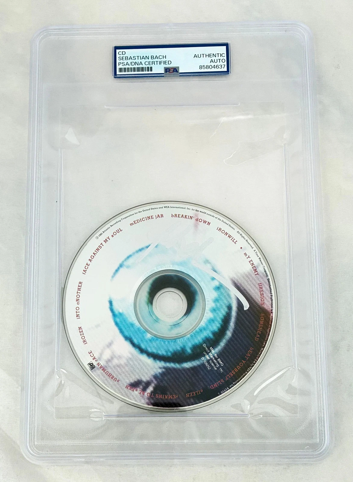 Sebastian Bach Signed CD Subhuman Race PSA/DNA COA