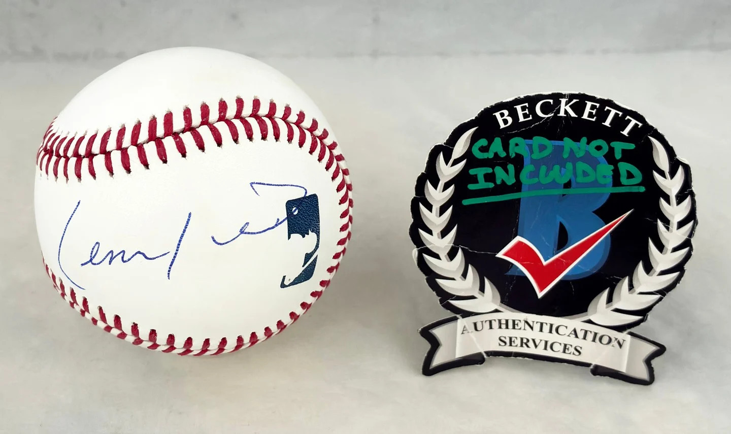 Lennox Lewis Signed Baseball Beckett BAS COA