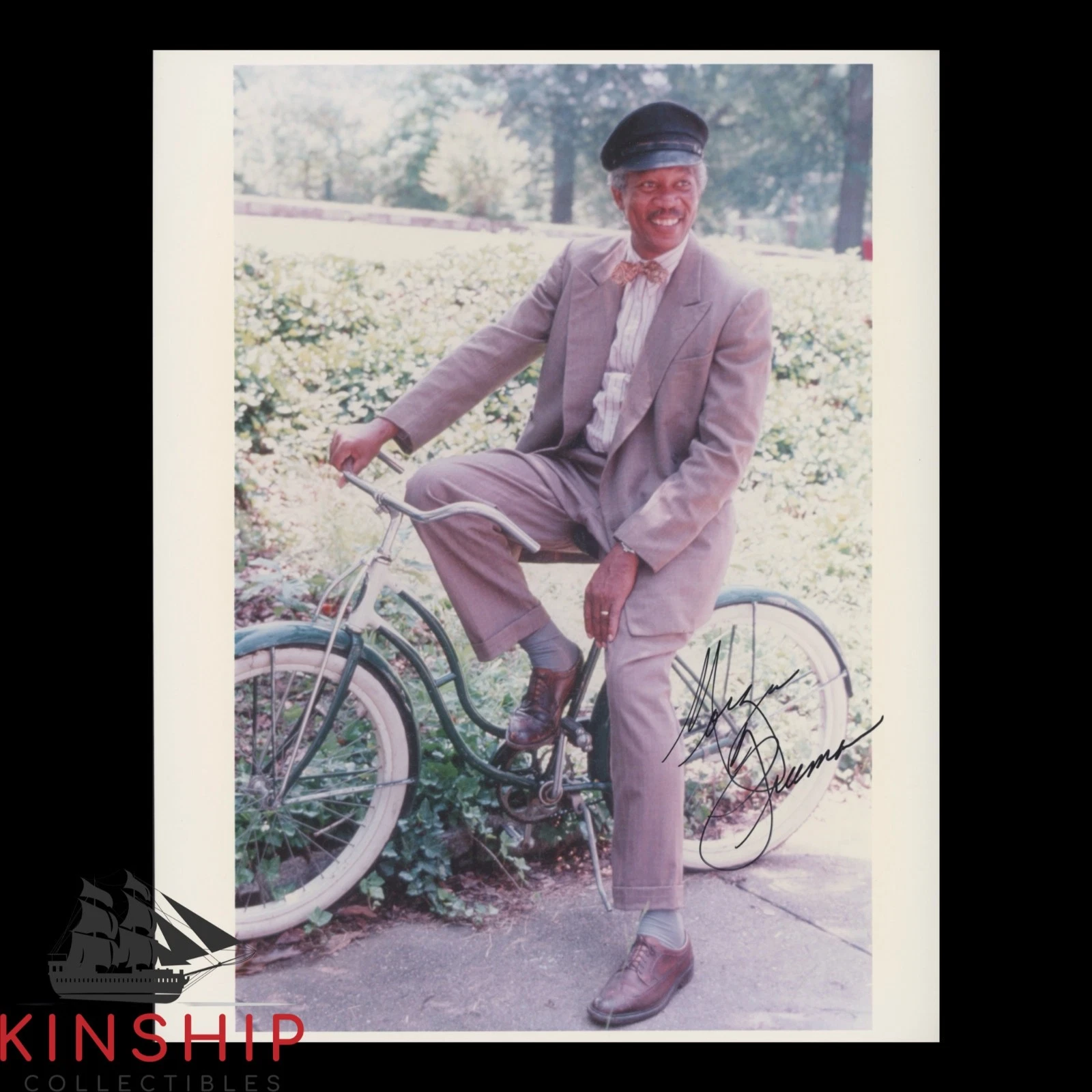 MORGAN FREEMAN SIGNED 8×10 PHOTO JSA LOA AUTO GRADE 9 DRIVING MISS DAISY B2335 COLLECTIBLE MEMORABILIA