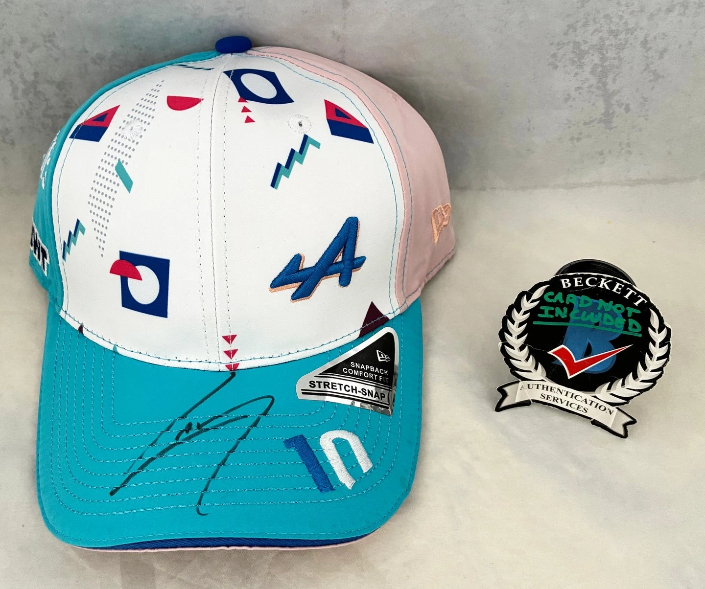 Pierre Gasly Signed Hat Alpine Formula 1 F1 Beckett BAS COA