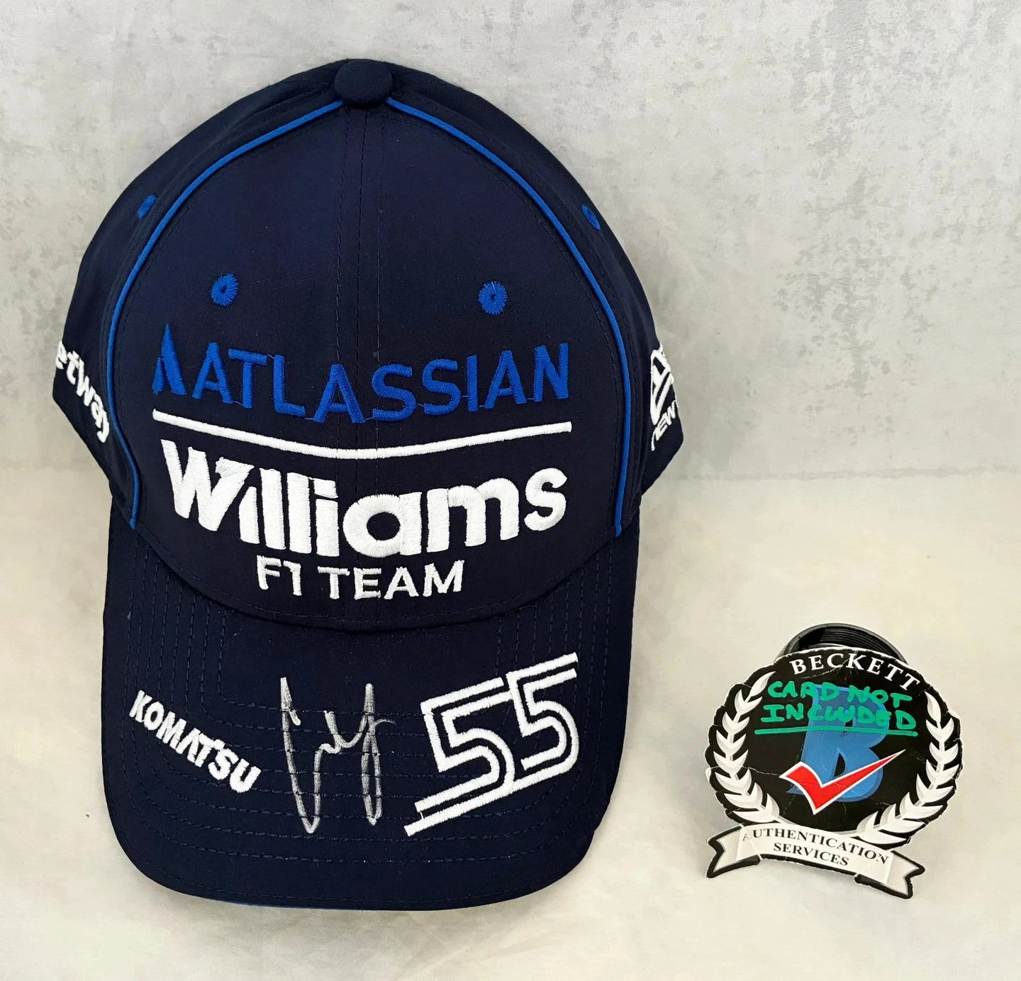 Carlos Sainz Signed Hat Williams Racing Formula 1 F1 Beckett BAS COA