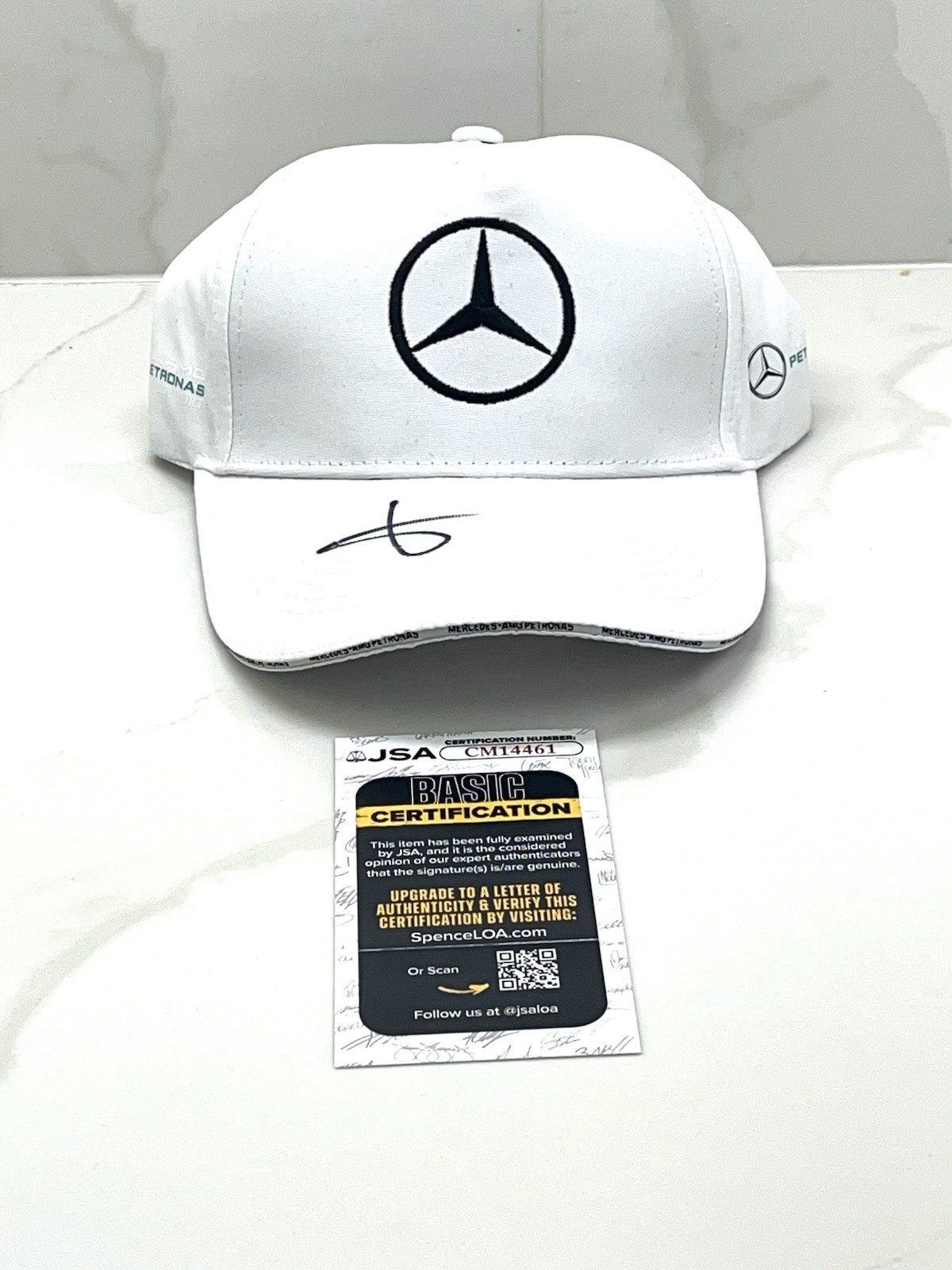 Toto Wolff Hand Signed Mercedes Racing Formula 1 Hat JSA Certification