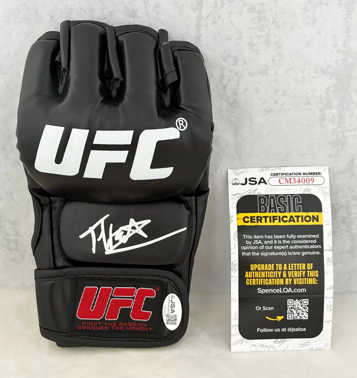 Terrance McKinney Signed UFC Glove JSA 1 COA