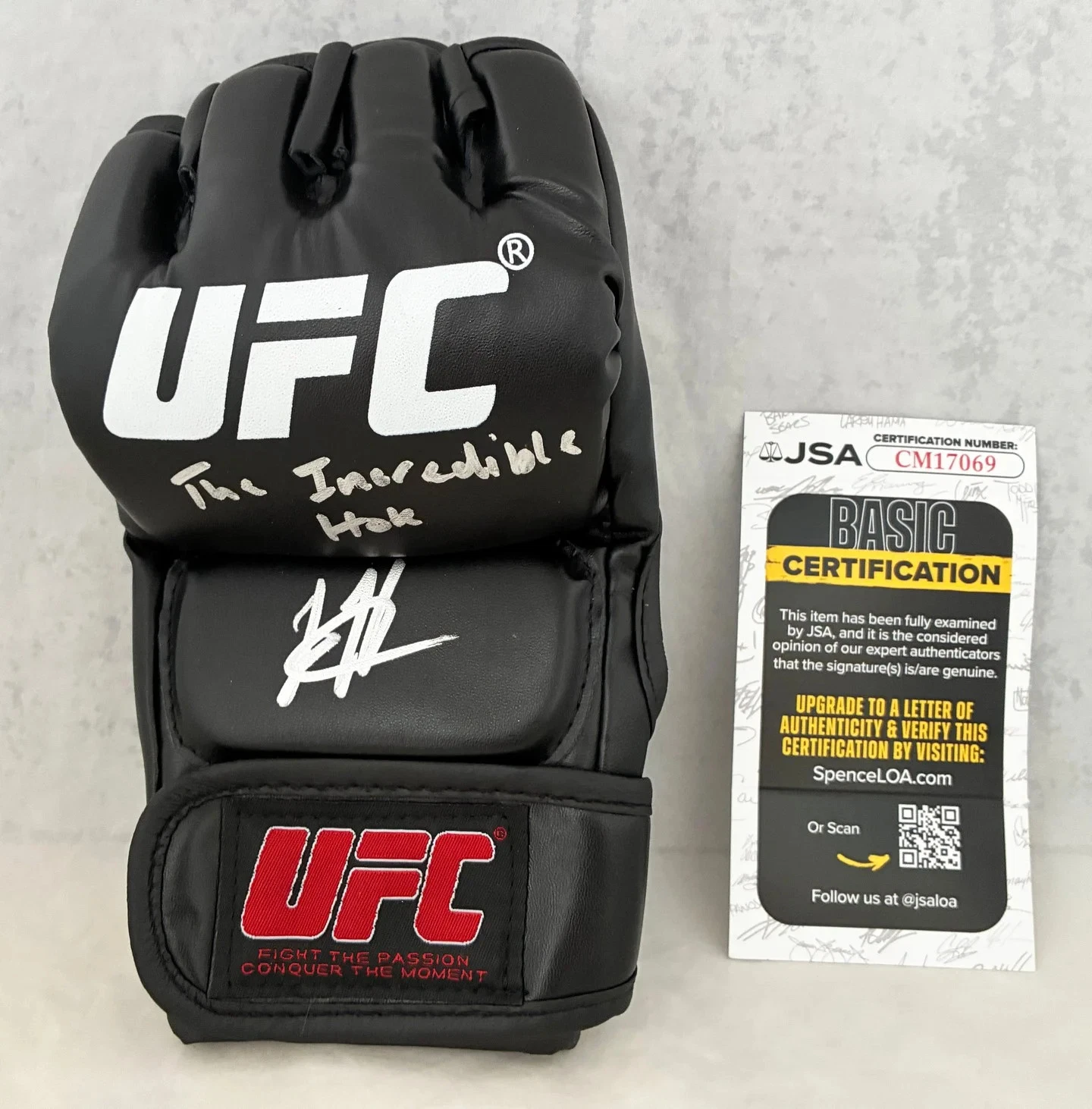 Josh Hokit Signed UFC Glove JSA 5 COA