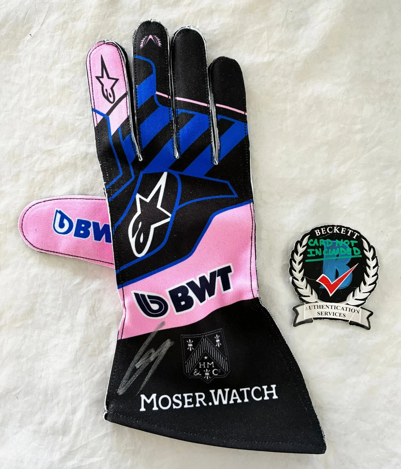 Pierre Gasly Signed Racing Glove Alpine Formula 1 F1 Beckett BAS 1 COA