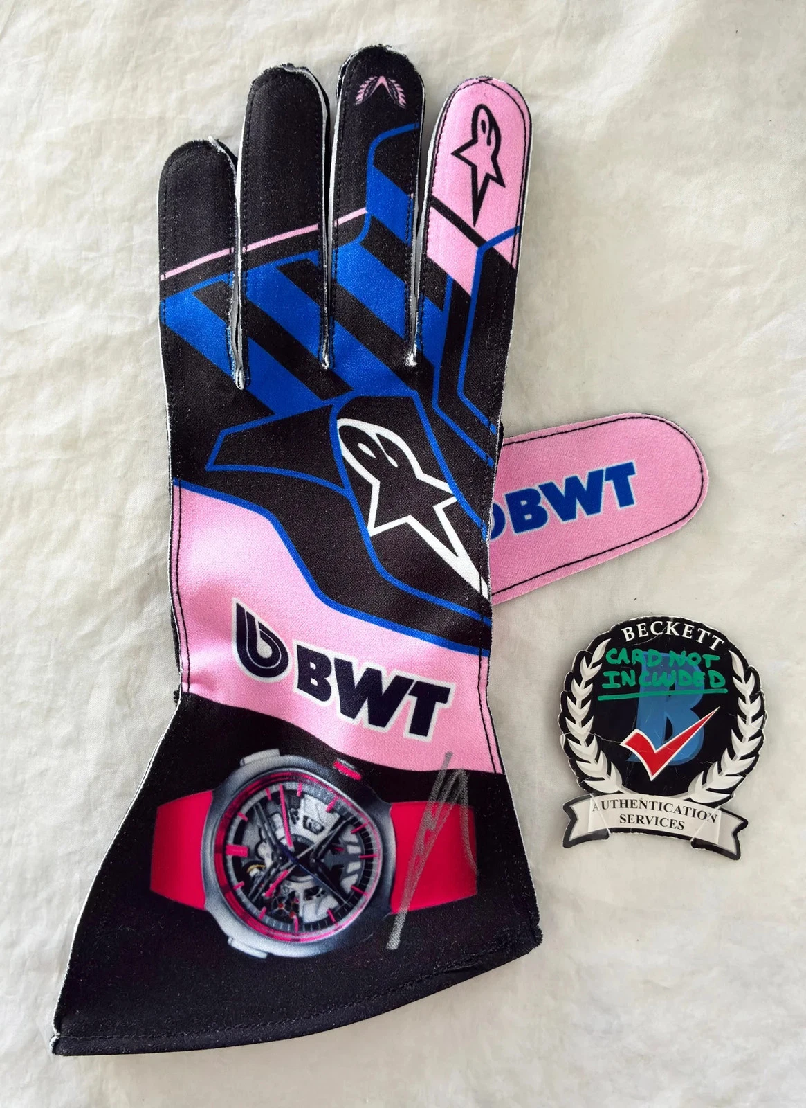 Pierre Gasly Signed Racing Glove Alpine Formula 1 F1 Beckett BAS 7 COA