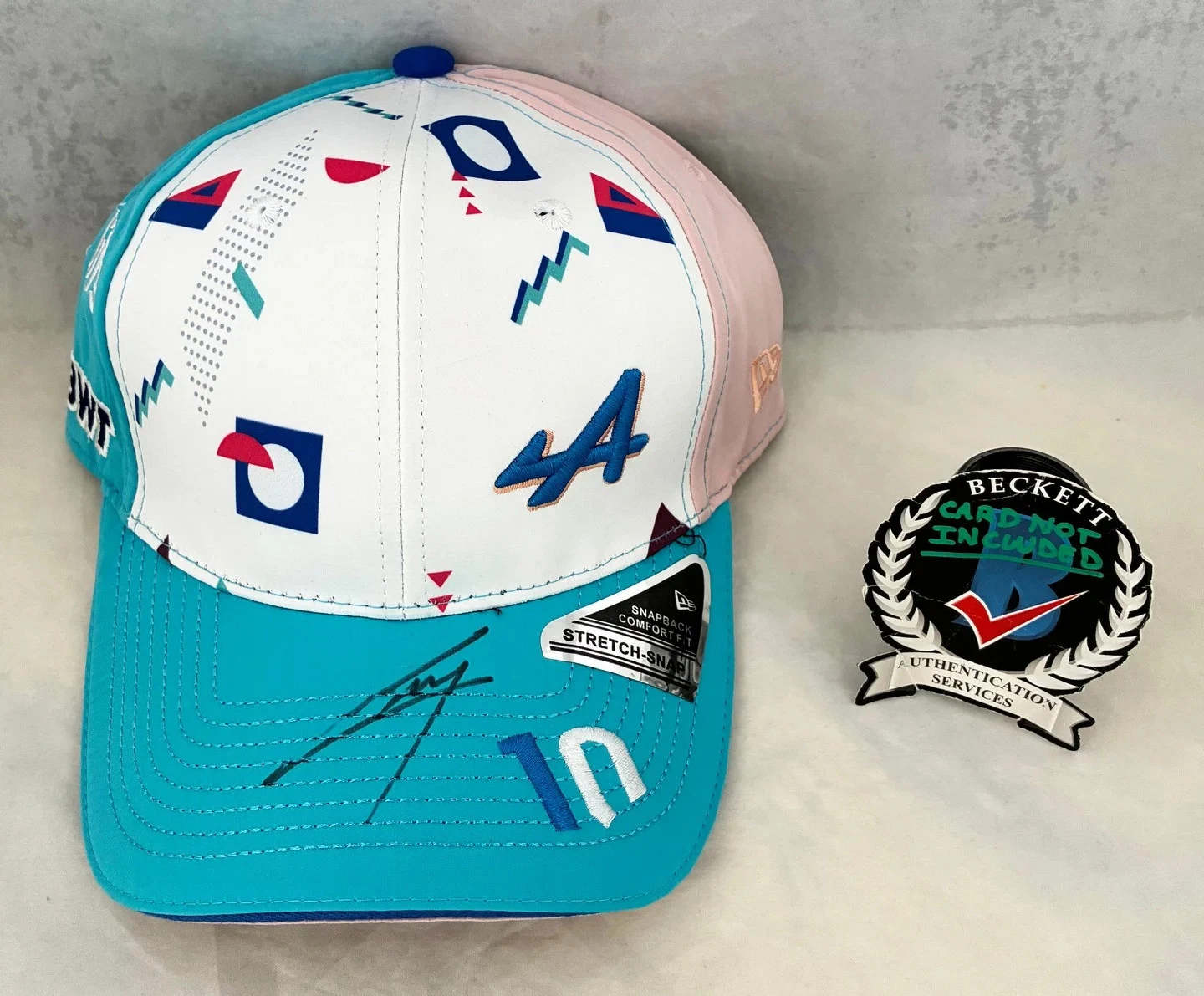 Pierre Gasly Signed Hat Alpine Formula 1 F1 Beckett BAS 1 COA