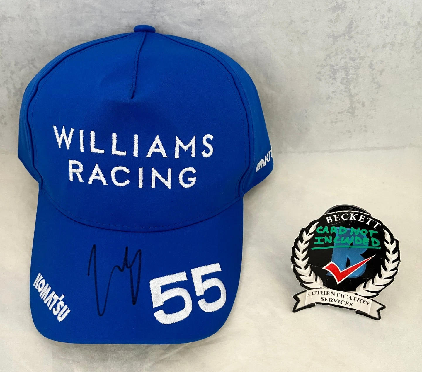 Carlos Sainz Signed Hat Williams Racing Formula 1 F1 Beckett BAS 2 COA