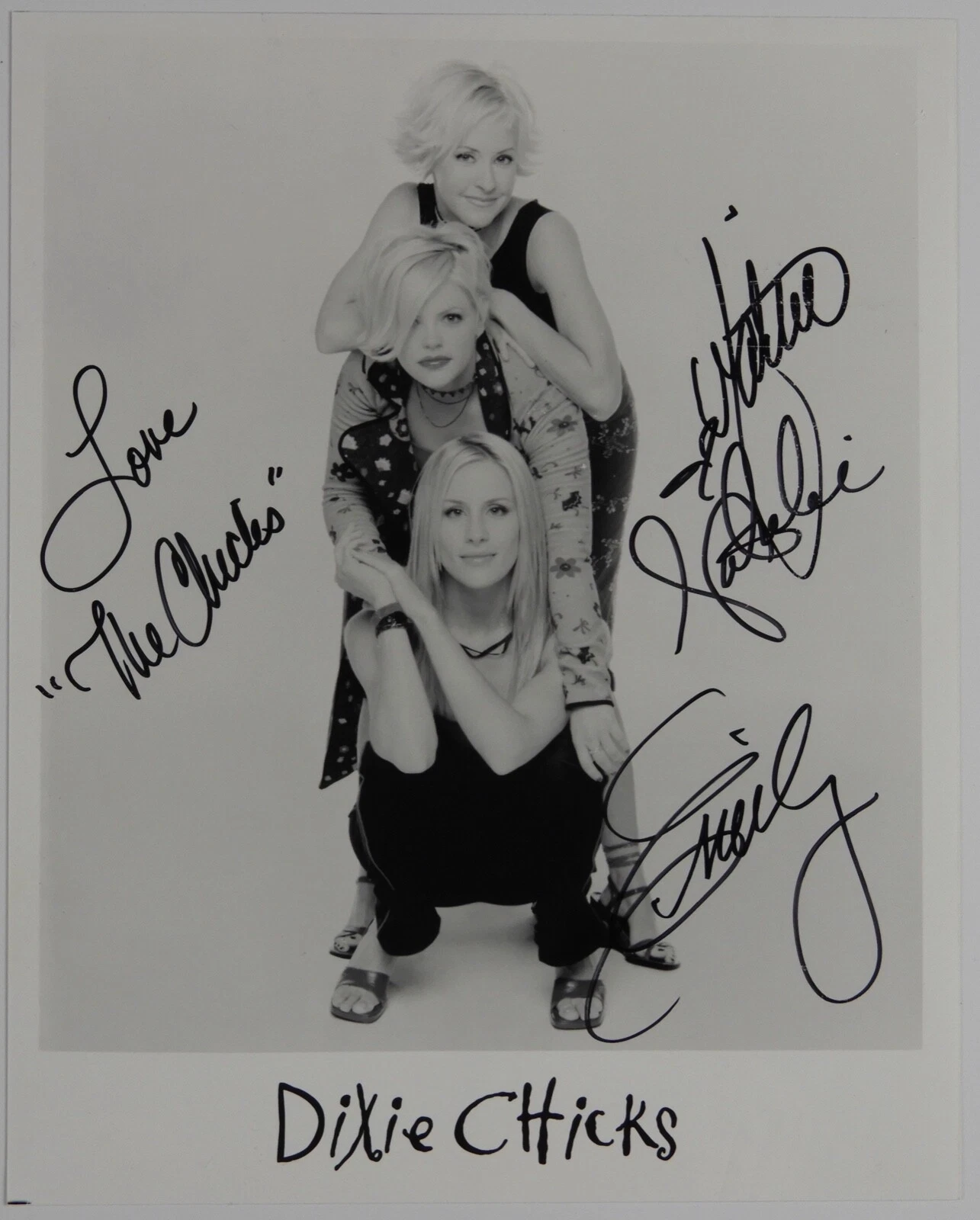 Dixie Chicks Autograph Signed Photo JSA LOA Full Band 8 x 10 The Chicks