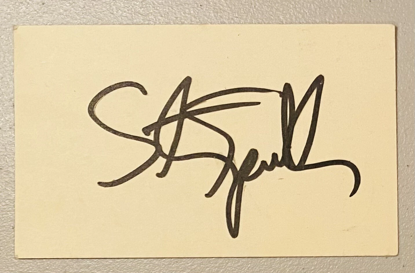 STEVEN SPIELBERG SIGNED AUTOGRAPHED 3.5 X 5.5 CARD FULL JSA LETTER JAWS JURASSIC COLLECTIBLE MEMORABILIA