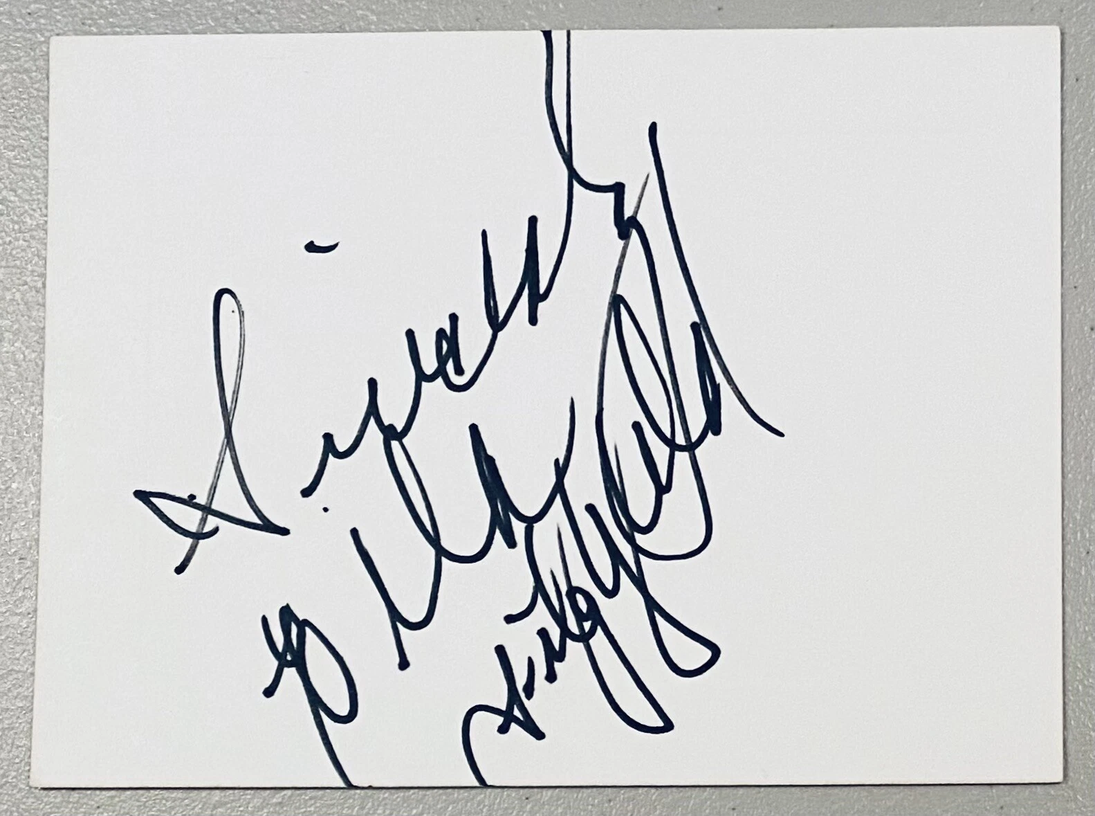 Ella Fitzgerald Signed Autographed 4.5 x 6 Card BAS Beckett Cert Queen Of Jazz