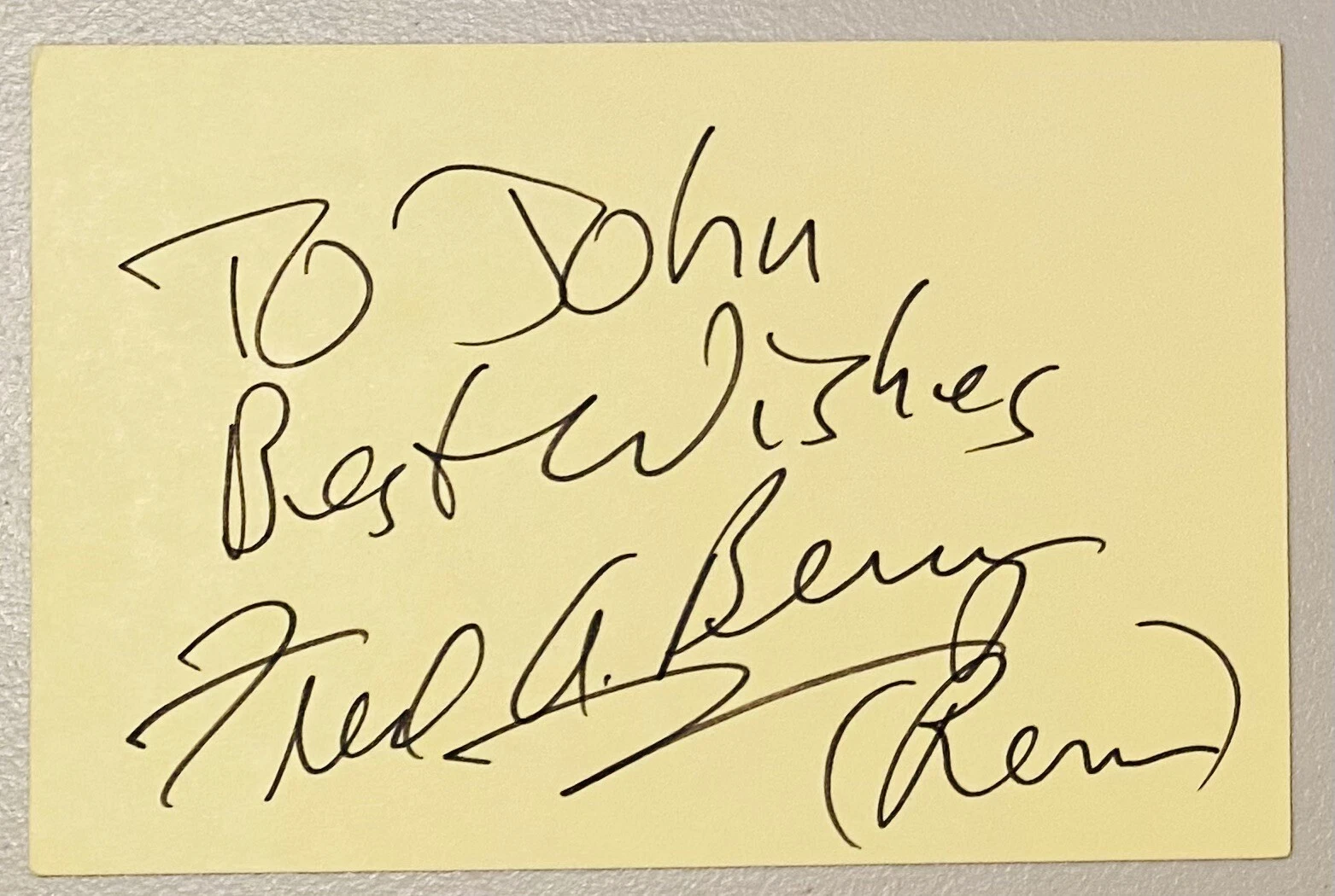Fred Berry Signed Autographed 4x6 Card BAS Beckett Cert Rerun What’s Happening!!