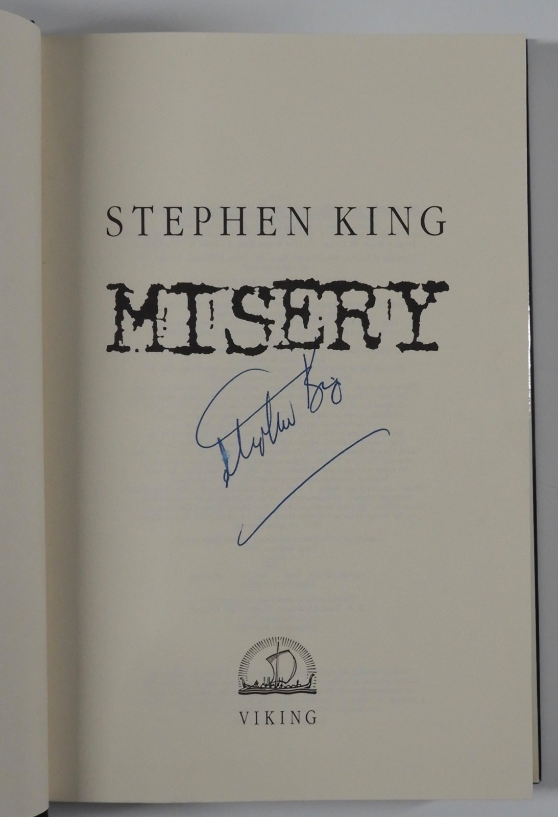 Stephen King Conversations with JSA Autograph Signed Book Misery