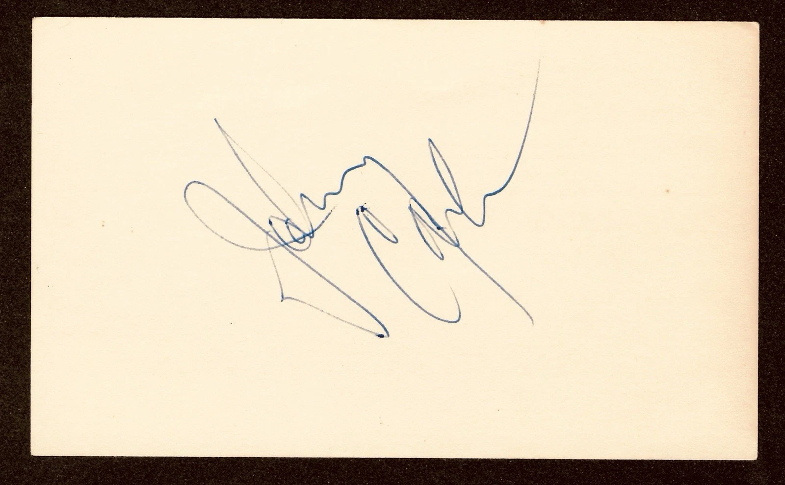 Johnny Cash Vintage Signed Autographed 3x5 Card SWAU Cert Man In Black