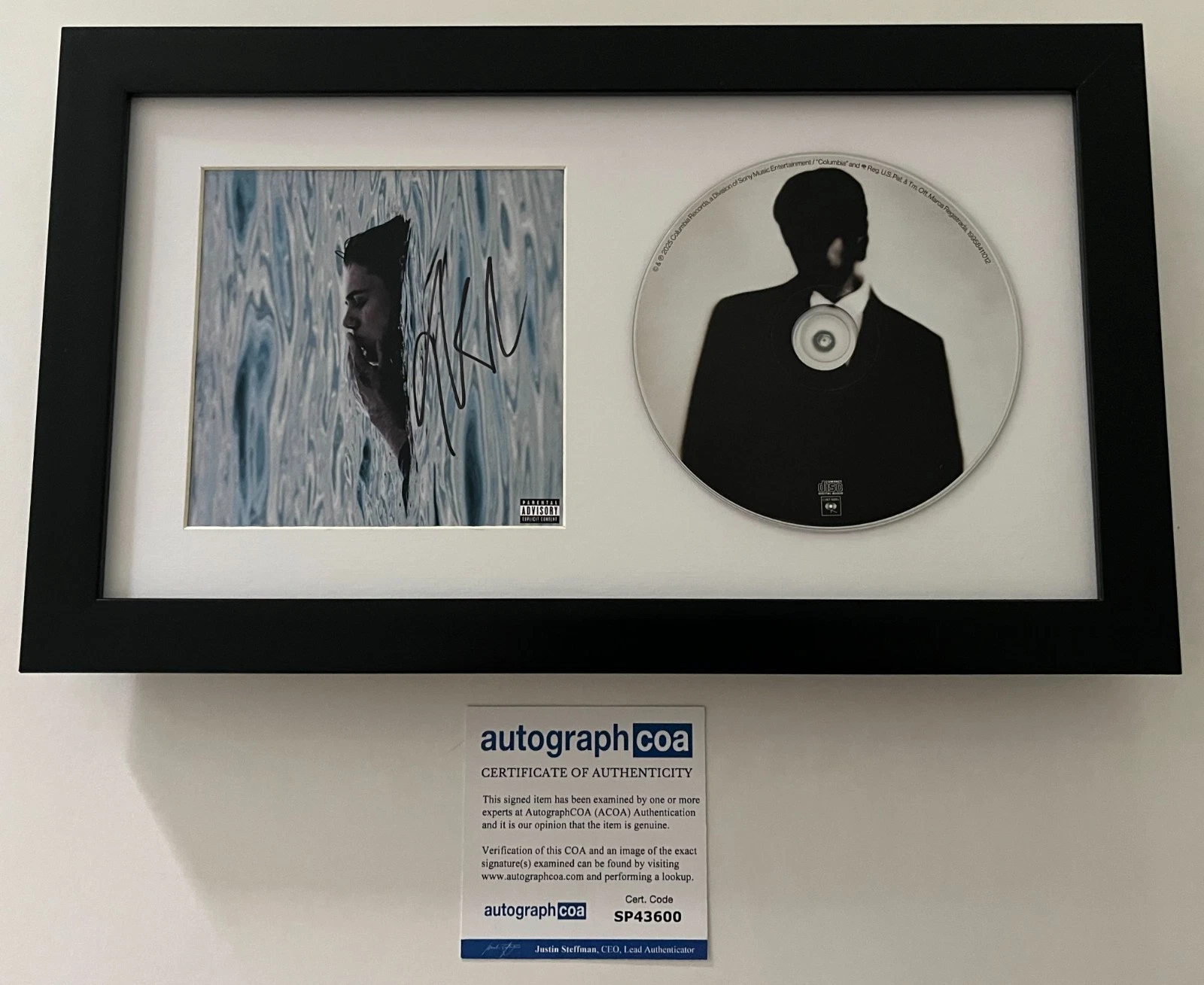 KID LAROI SIGNED BEFORE I FORGET FRAMED & MATTED CD & AUTOGRAPH COA ACOA