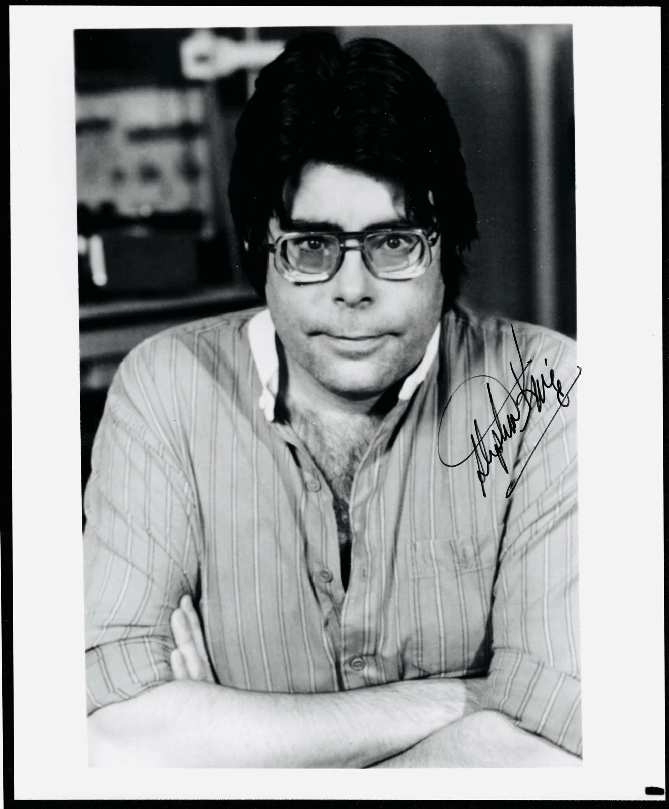 Stephen King Signed Autographed 8x10 Photo SWAU Cert Horror Misery Carrie 2