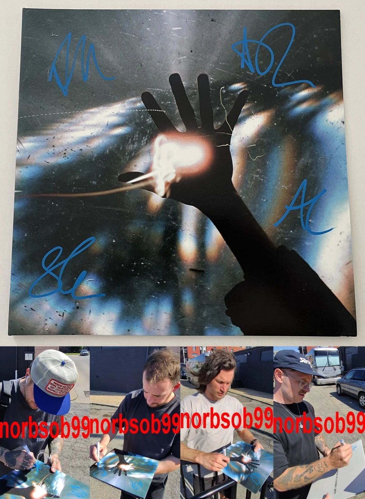 ARCHITECTS BAND SIGNED THE SKY THE EARTH & ALL BETWEEN VINYL ALBUM w/EXACT PROOF