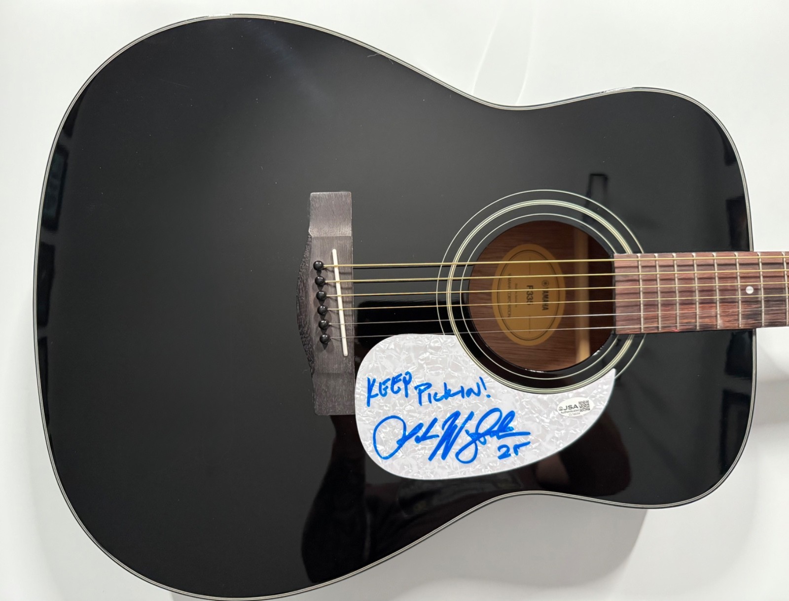 Jake Worthington JSA Autograph Signed Guitar Yamaha Acoustic