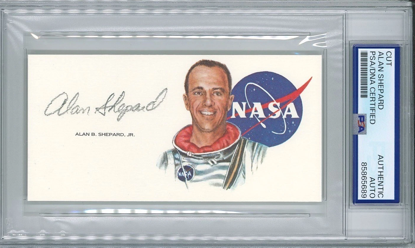 Alan Shepard Signed Cut Signature PSA/DNA Encapsulated Apollo 14 Moonwalker