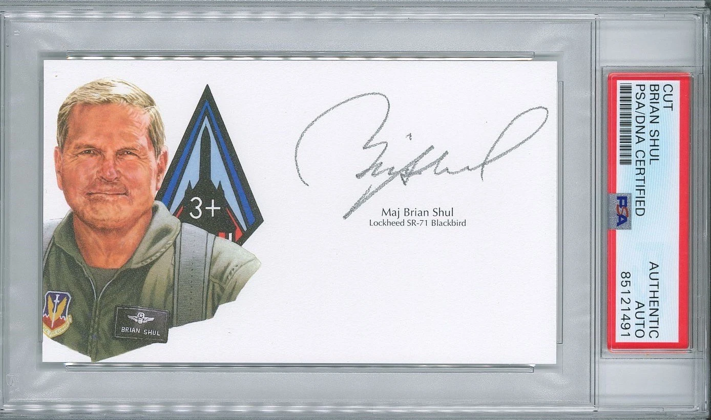 Brian Shul Signed Cut Signature PSA/DNA SR-71 Blackbird GOE