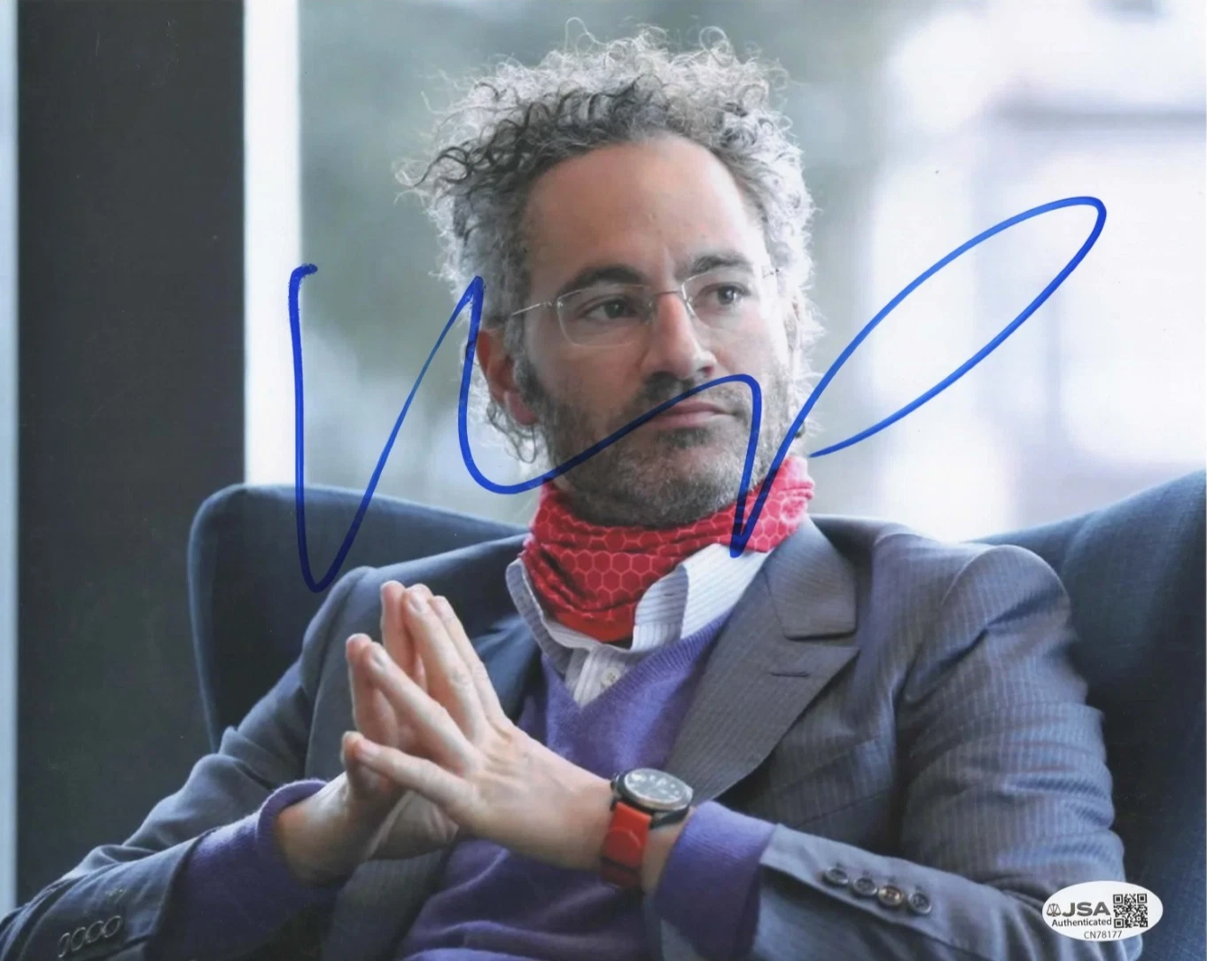 Alex Karp Signed 8x10 Photo JSA COA #CN78177 Palantir Technologies Founder & CEO