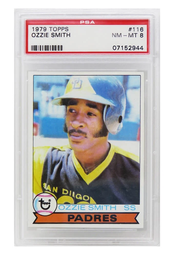 Ozzie Smith (San Diego Padres) 1979 Topps Baseball RC Card #116 -PSA 8 NM-MT (B)