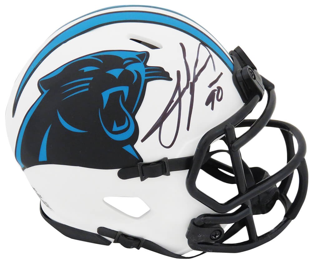 Julius Peppers Signed Panthers Lunar Eclipse Riddell Speed Mini Helmet -(SS COA)