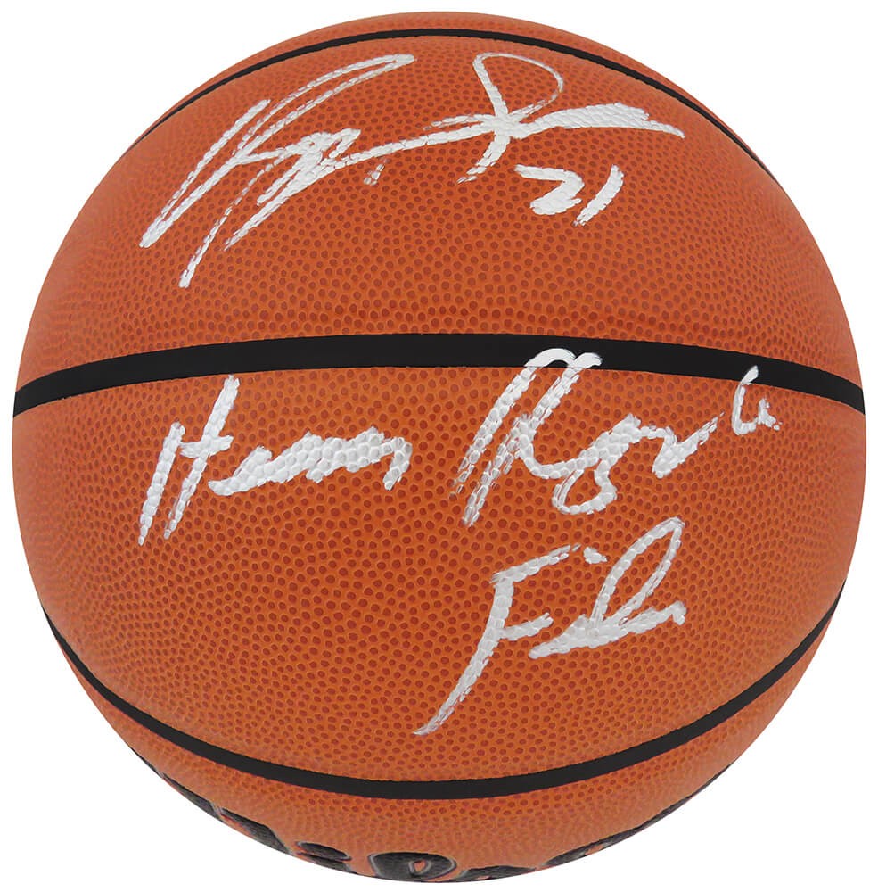 Dominique Wilkins Signed Wilson I/O NBA Basketball w/Highlight Film - (SS COA)