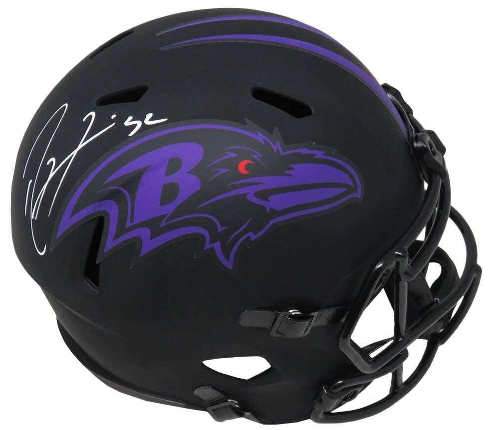 Ray Lewis Signed Baltimore Ravens Eclipse Riddell F/S Speed Replica Helmet - SS