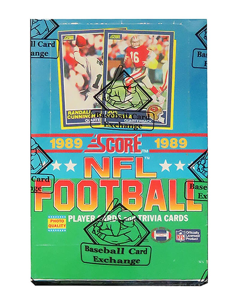 1989 Score Football Wax Box BBCE Wrapped Sealed - 36 Packs