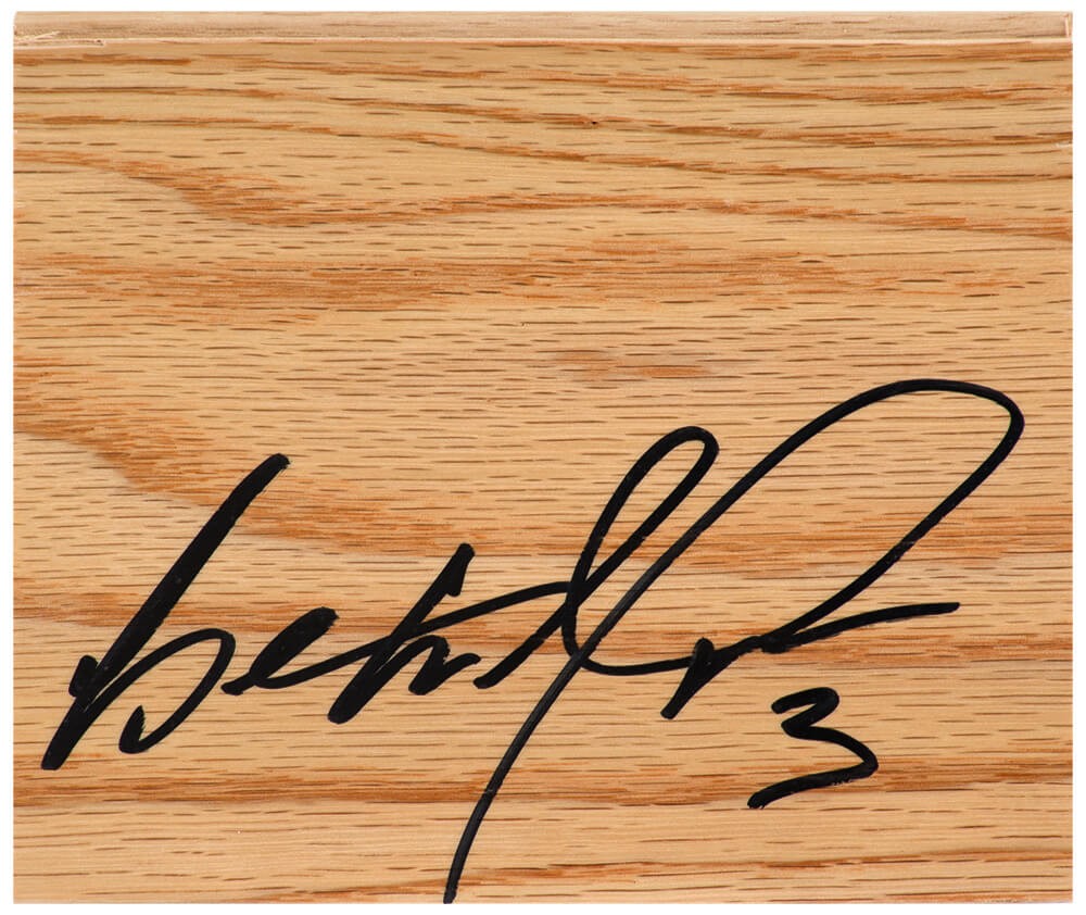 Ben Wallace (DETROIT PISTONS) Signed 5×6 Floor Piece - (SCHWARTZ SPORTS COA)