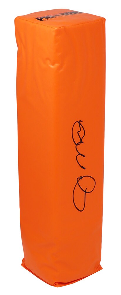 Joe Montana Signed BSN Orange Endzone Football Pylon -  (FANATICS COA)