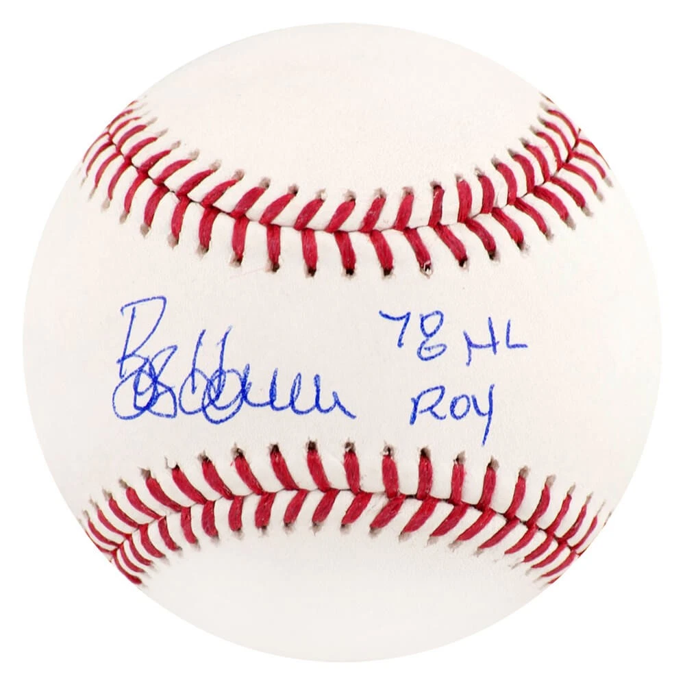 Bob Horner Signed Rawlings MLB Baseball w/78 NL ROY - (SCHWARTZ COA)