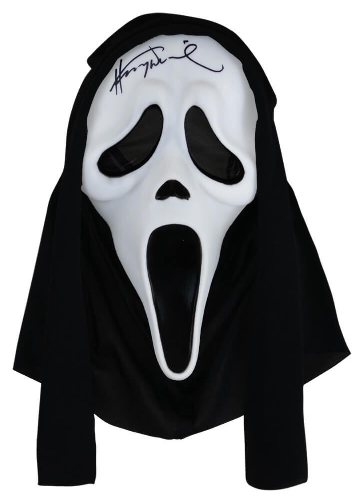 HENRY WINKLER SIGNED GHOSTFACE SCREAM MOVIE COSTUME MASK – (SCHWARTZ COA) COLLECTIBLE MEMORABILIA